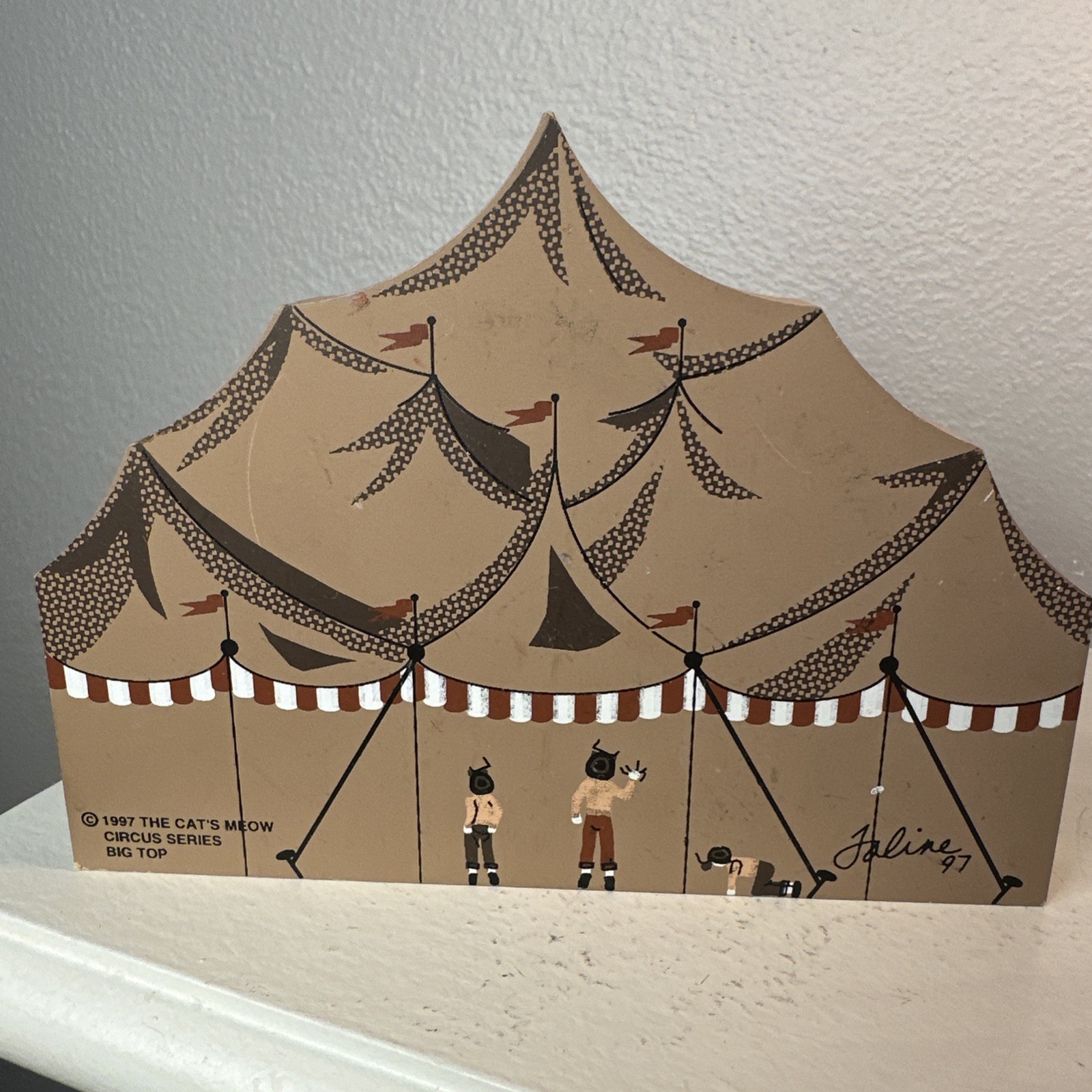 VTG The Cat’s Meow Circus/Fair Theme Lot Of 6 Shelf Sitters Big Top, Side Show