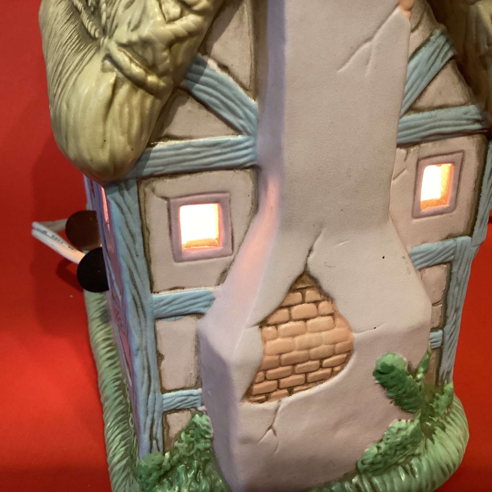 Lefton Honey Brook Hollow Easter Cottage The Gingerbread Bunny Bakery 1992