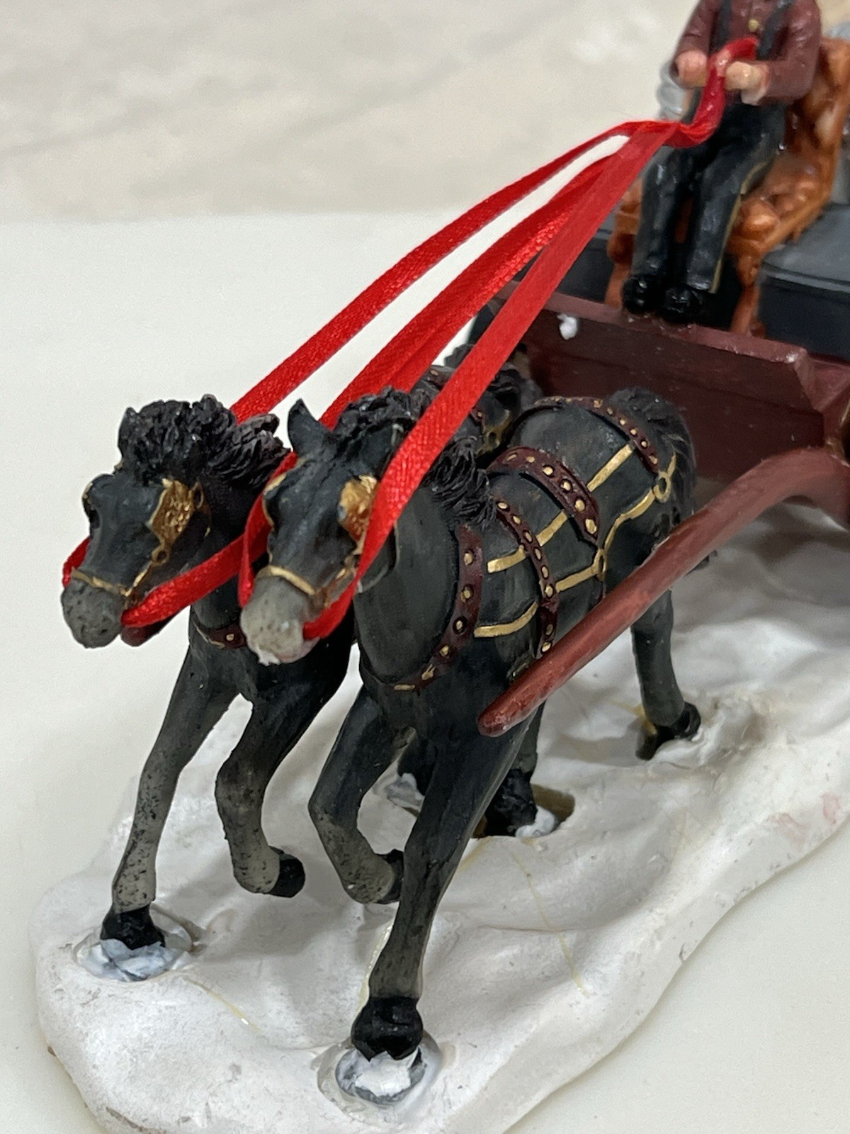 Victorian Village Collectibles “The Old Towne Horse Drawn Fire Engine” 1999