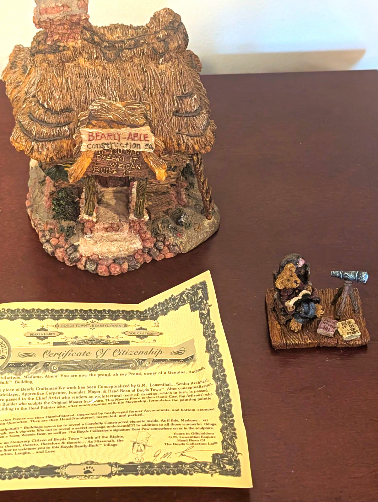 Boyds Bearly-Built Villages Boyds Town Village Cottage House Limited Boxed