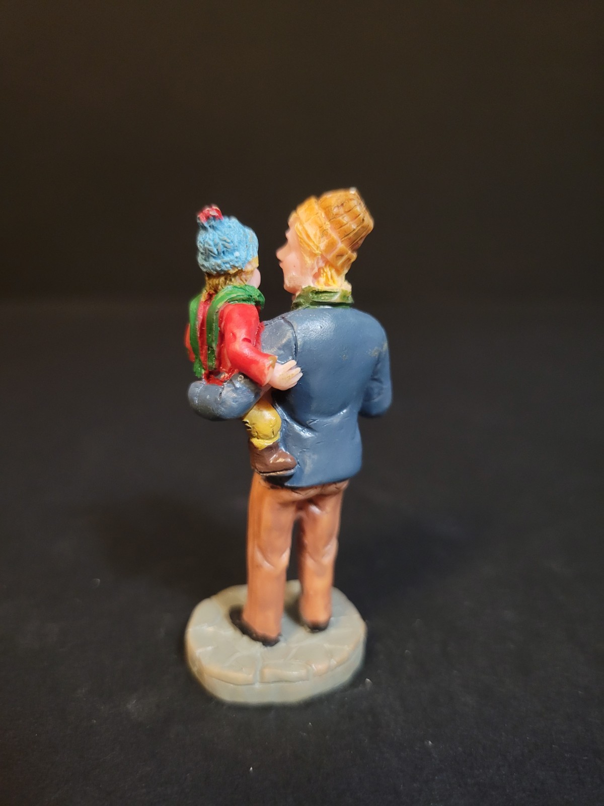 Lemax Christmas Village Town Sharing Ice cream 62318 Father Son Carnival Circus