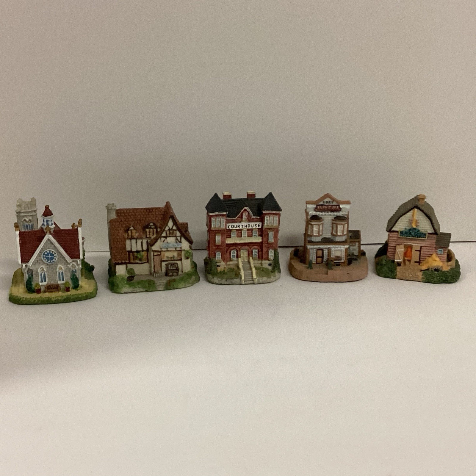 International Resources Set Of 5 Village Some VTG 1992-1999 Used 3 Sets -2 Of 3
