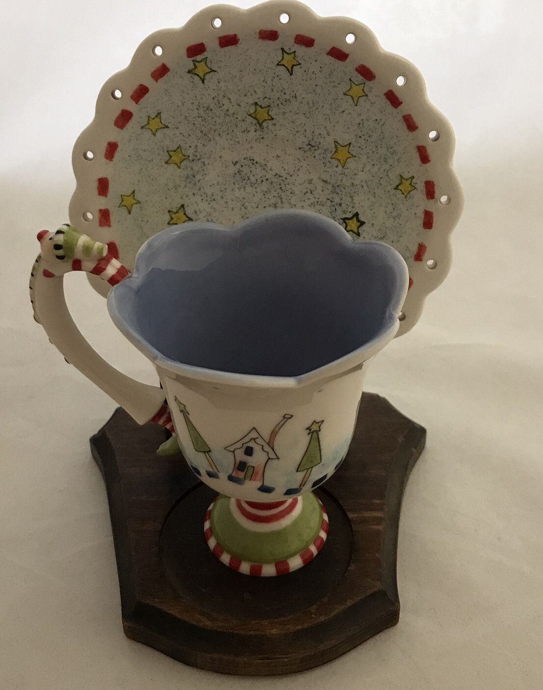 Department 56 Whimsical Cup & Saucer Christmas Elf