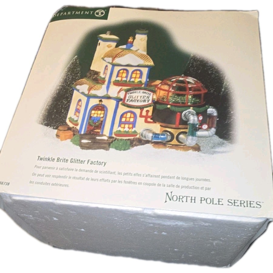 Department 56 Twinkle Brite Glitter Factory North Pole Series #56738U