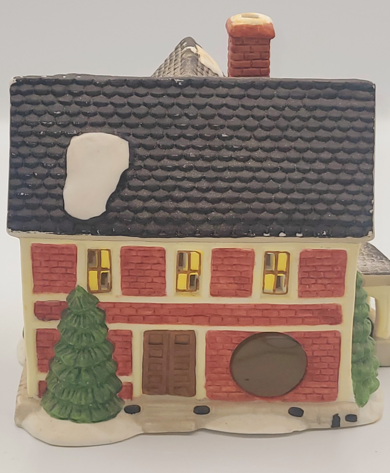 Vtg Rex & Lee Brick Victorian Home With Carport * Read NO LIGHT CHORD OR BOX