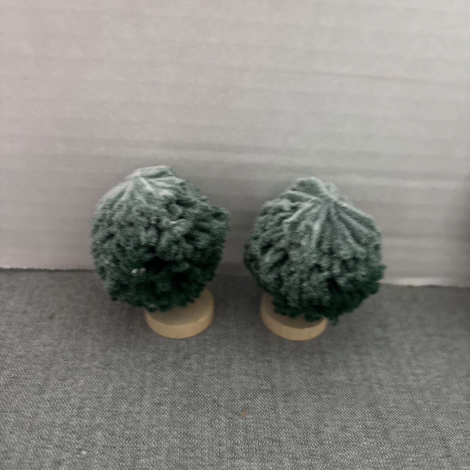 LOT of 7 Department 56 Trees Bushes Snow covered VINTAGE Taiwan