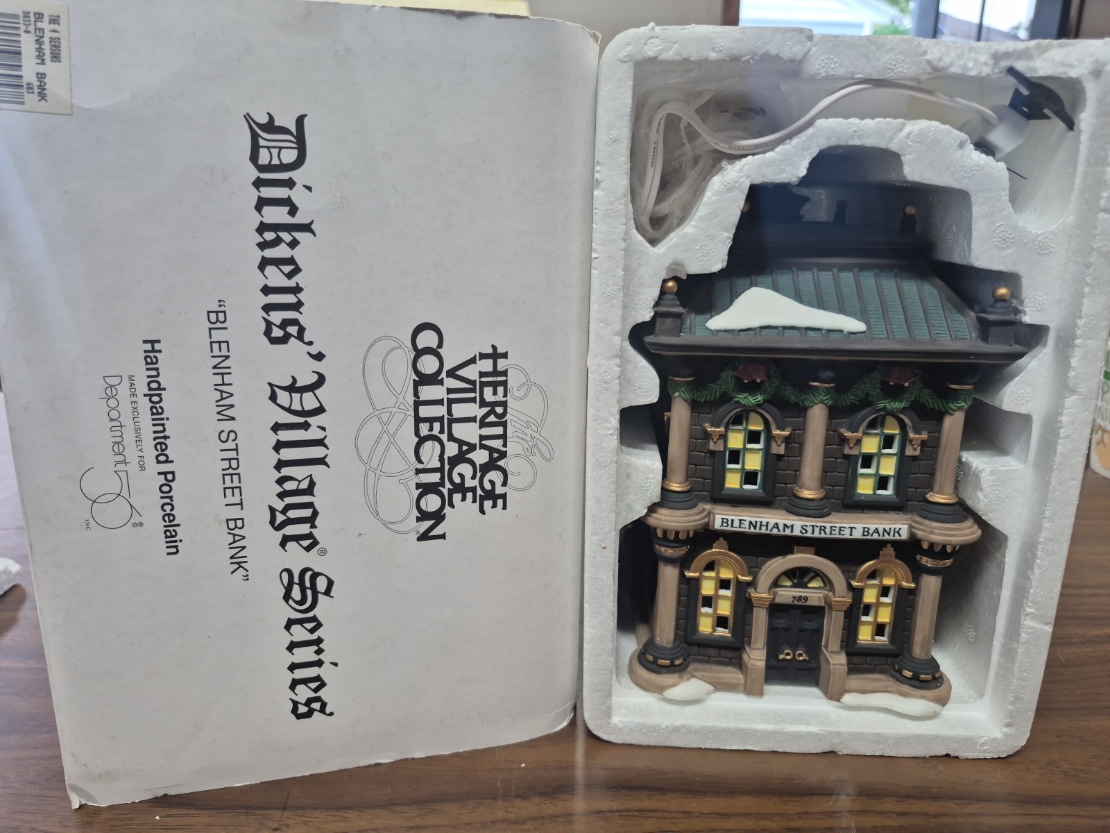 BLENHAM STREET BANK – DEPT 56 HERITAGE VILLAGE COLLECTION