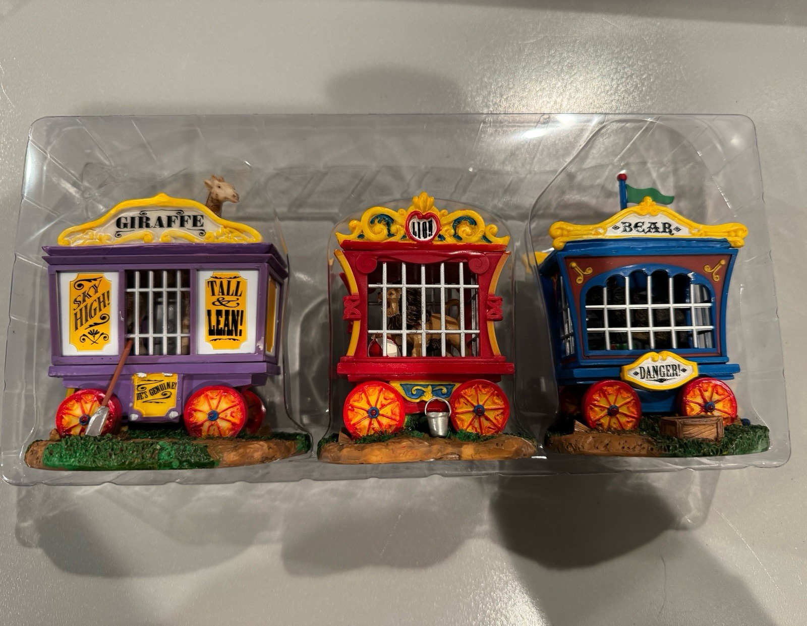 Lemax Carnival Circus Animal’s in Cages Set of 3 Village Collection #63581