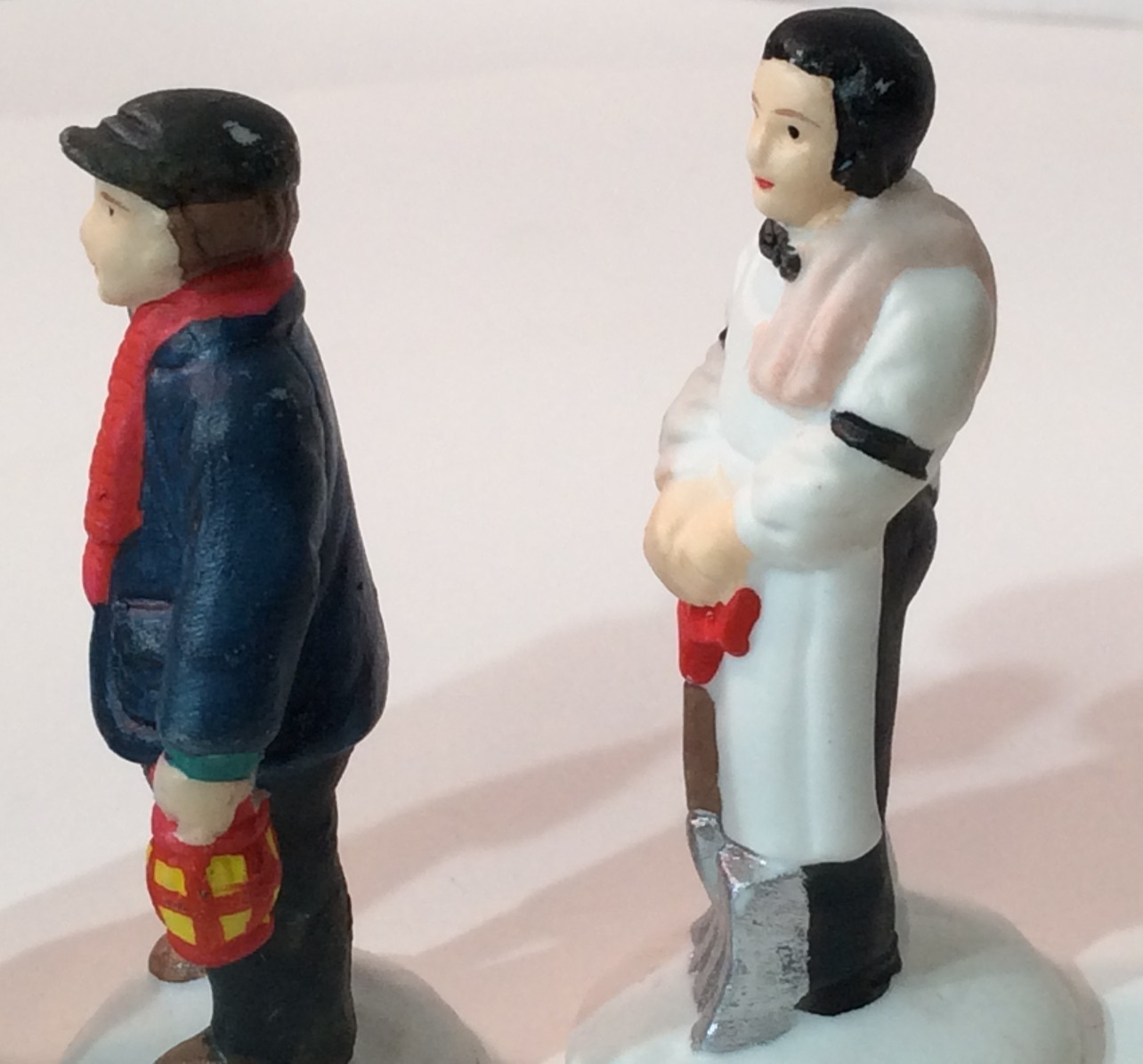 A Wonderful Holiday Christmas Village, Three Men Figurines, no packaging