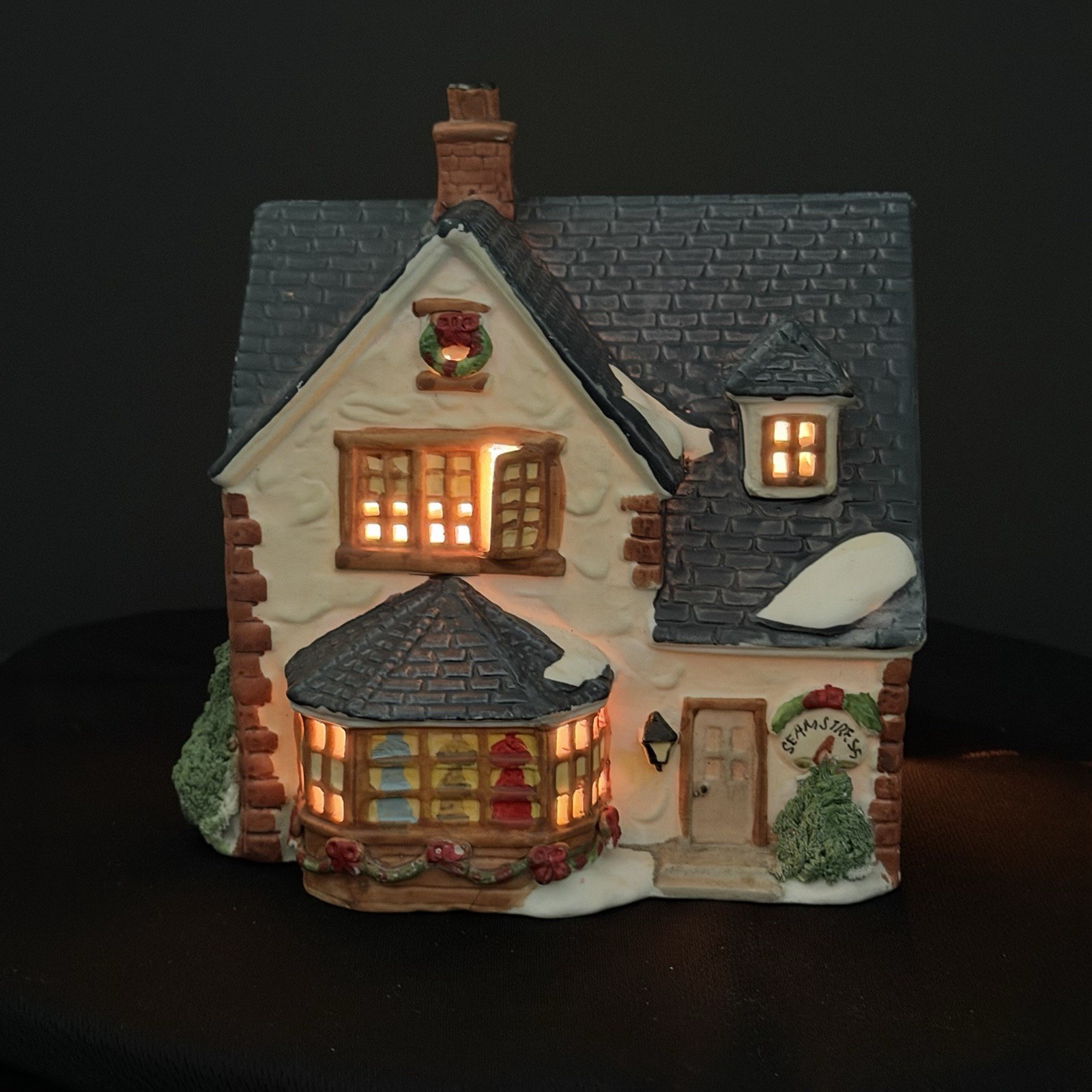 Vintage Lemax Christmas Village Lighted House “Seamstress Shop” 1991- Light Cord