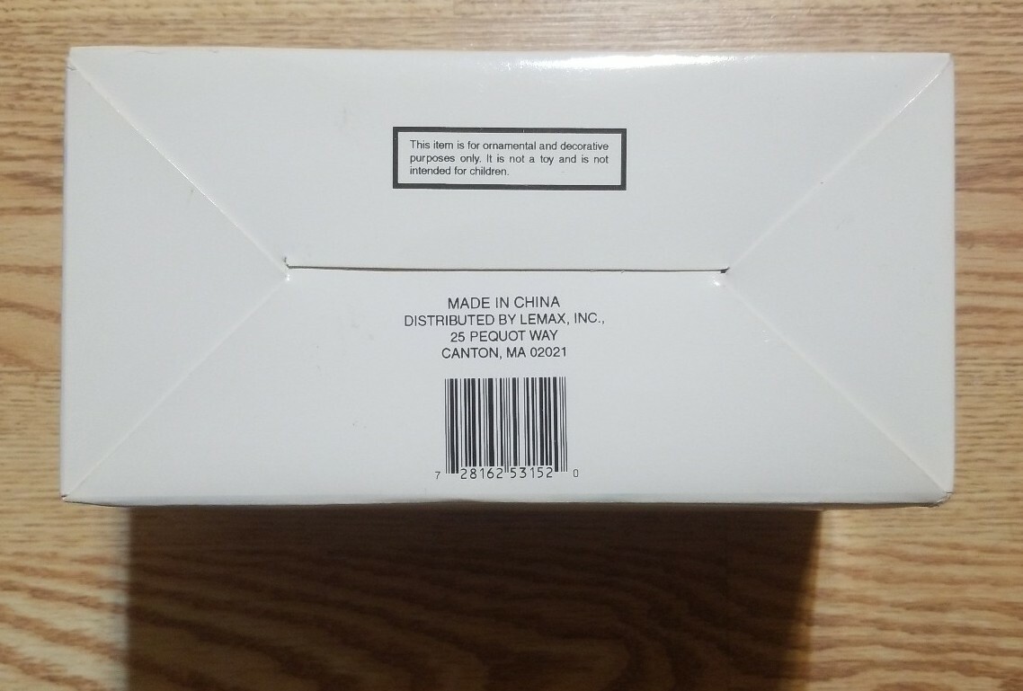Vintage 1995 Lemax Village Collection Porcelain Park Swing, In Box