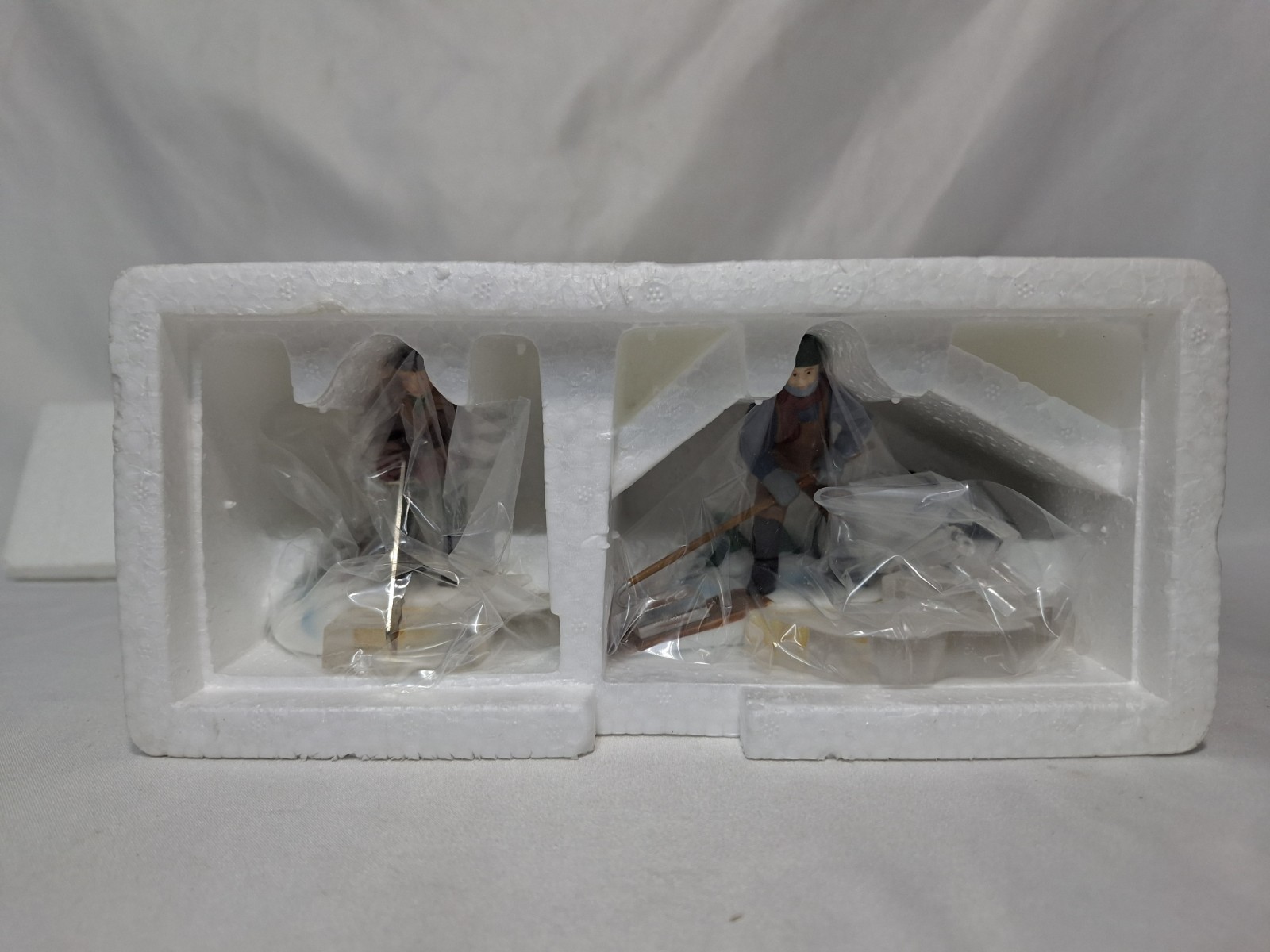 Vintage Christmas Department 56 “Blue Star Ice Harvesters” #5650-2 Set of 2