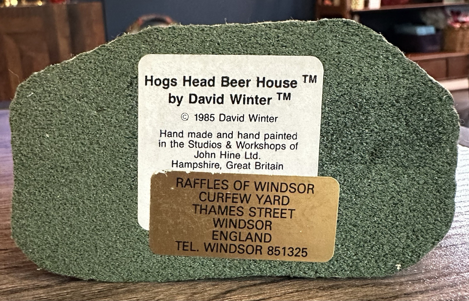 1985 Resin Hogs Head Beer House By David Winter