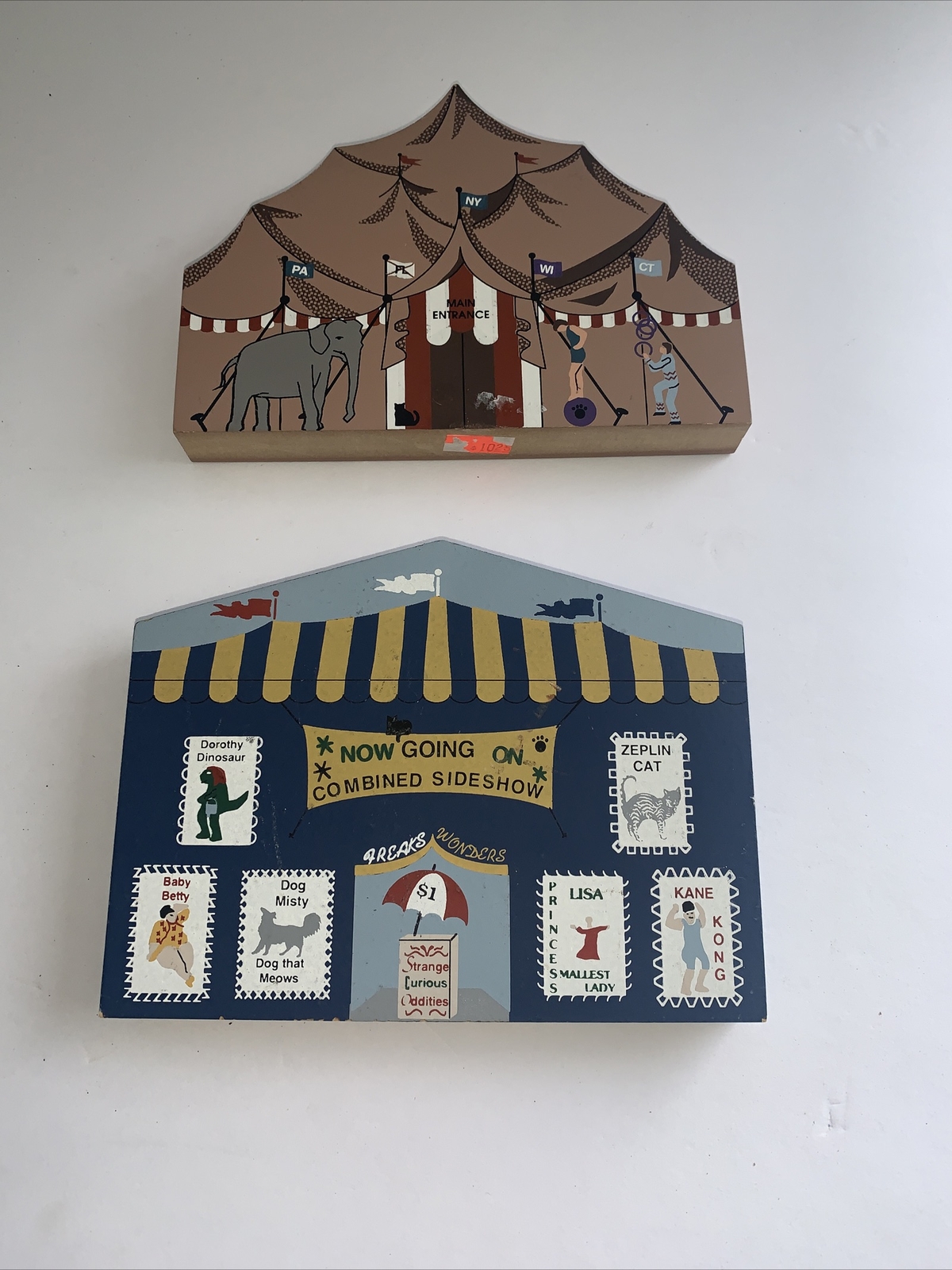 vintage cats meow circus tent Big Top & sideshow set