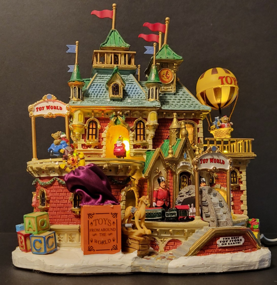Lemax Christmas Holiday Village Toy World 45063 Shop Store Sound and Lights Only