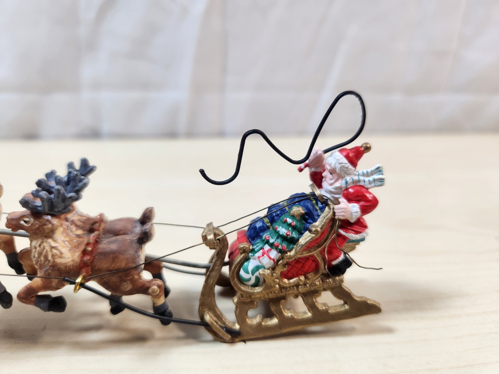 Department 56 Santa Sleigh 8 Reindeer Christmas Figurine Up Up Away Replacement