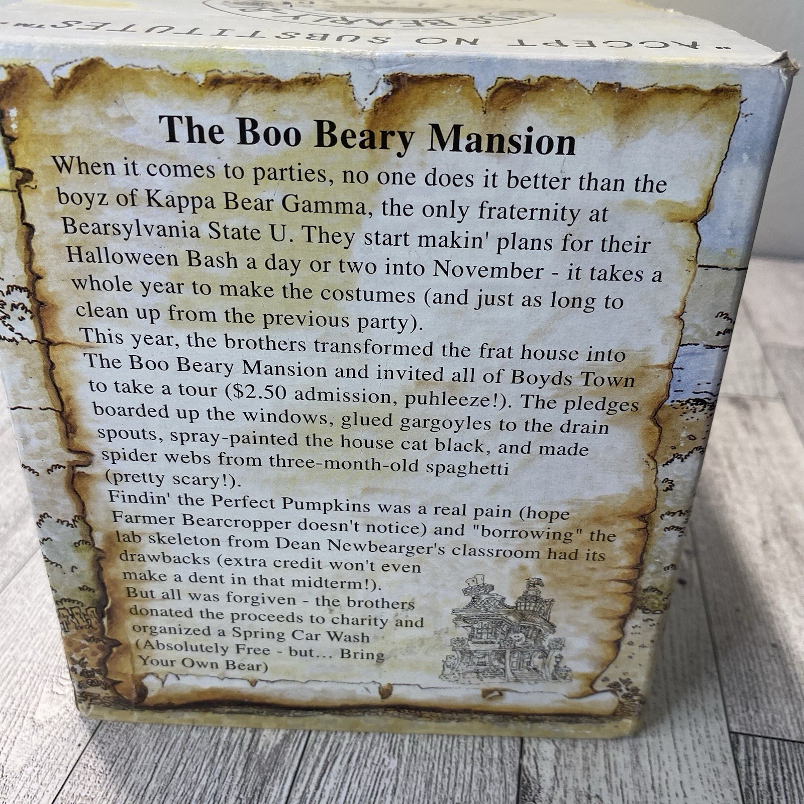 Punky Boobear’s Haunted Halloween House Boyds Bearly Built Village OG Box 19012