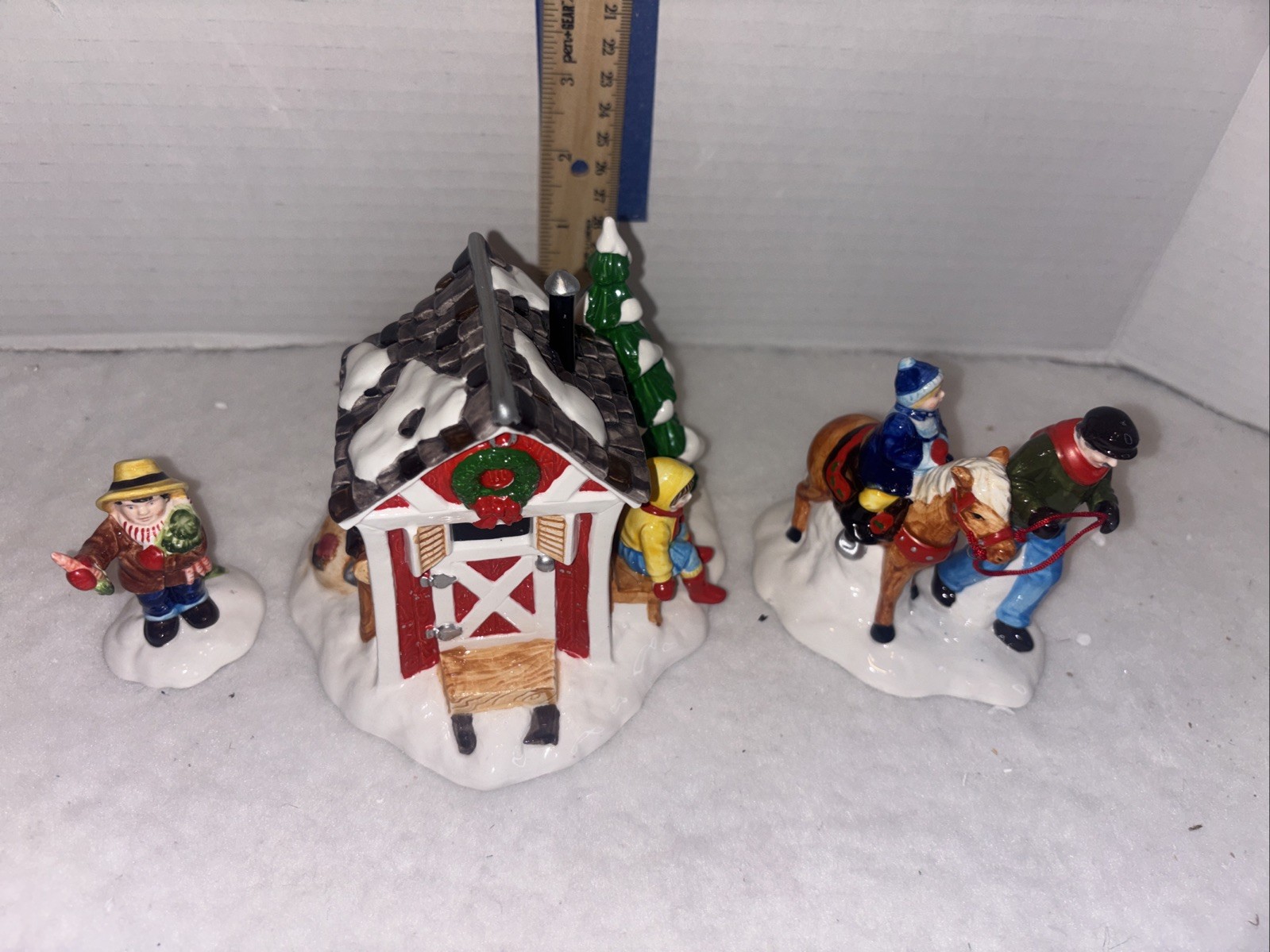 Dept 56 ~ The Original Snow Village “Pint-Size Pony Rides” Set Of 3 Rare NIB
