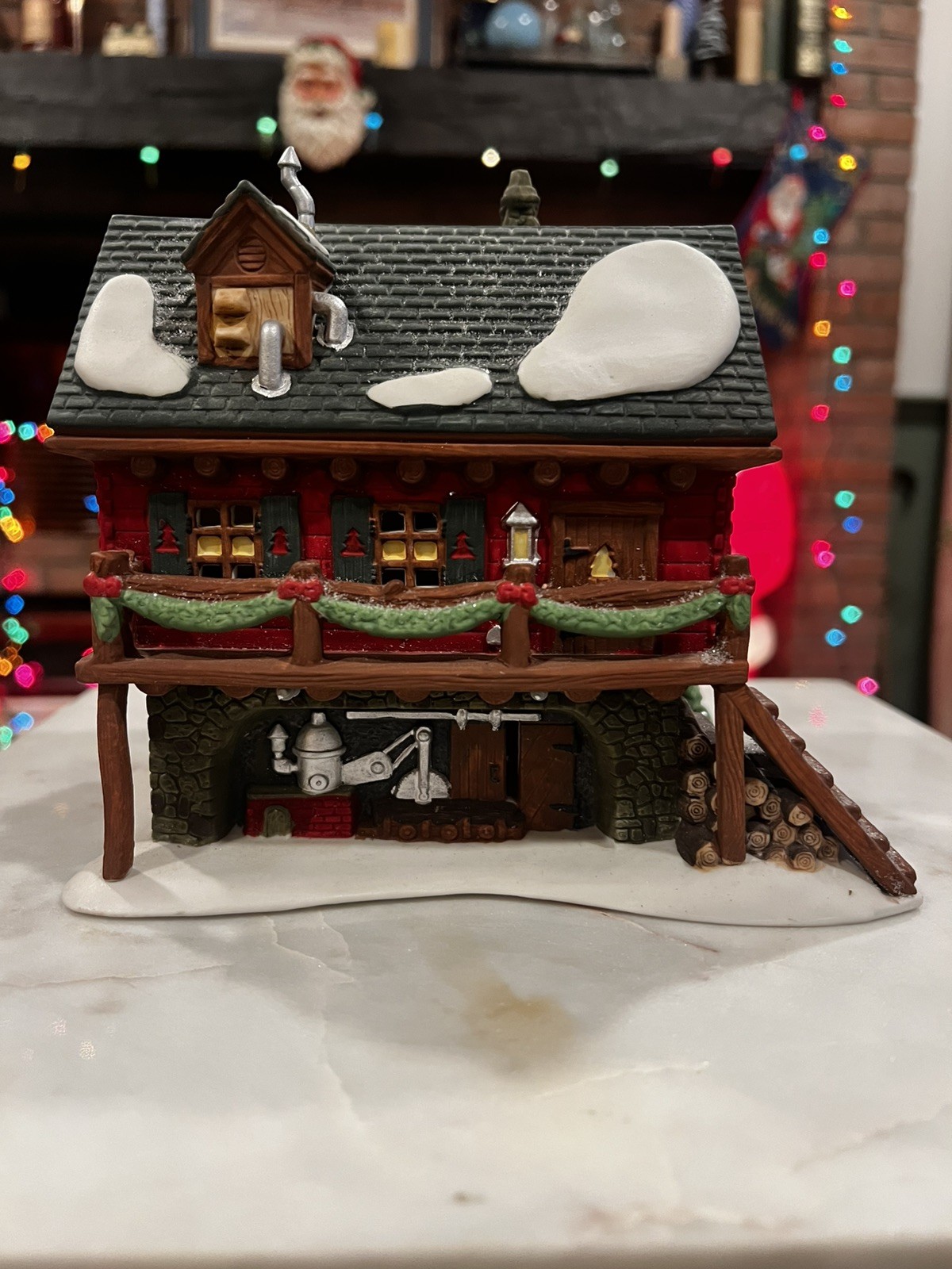 Dept 56 Santa’s Woodworks North Pole Series 5628-6 Heritage Village 1993