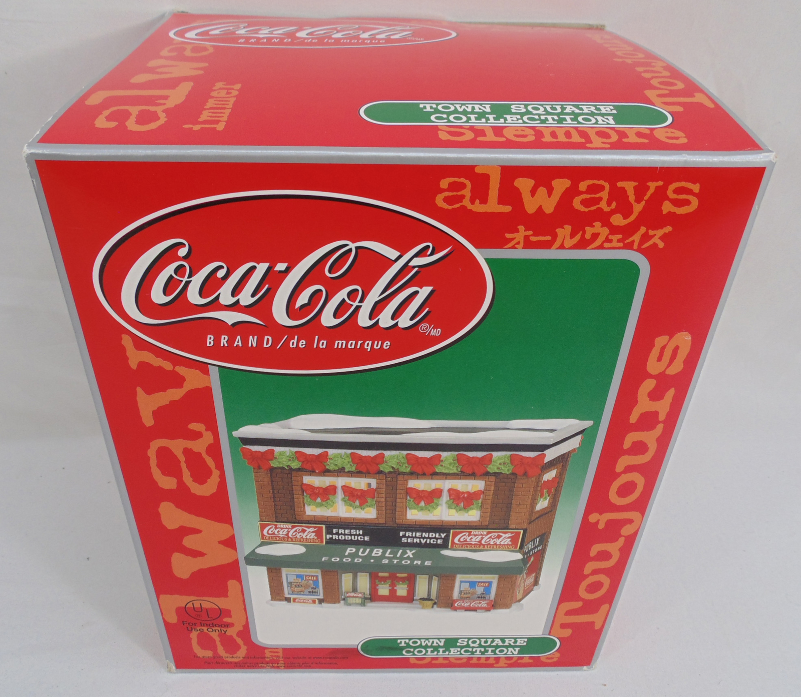 New Coca-Cola Publix Supermarket Town Square Collection Lighted Building