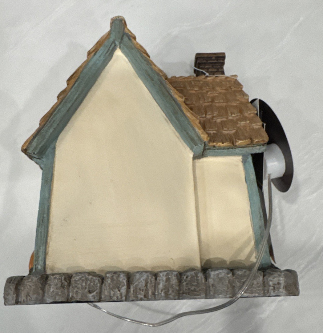 Hobby Lobby Cozy Fall Cottage Light Up House Pumpkins Blue Trim 7.5in Tall