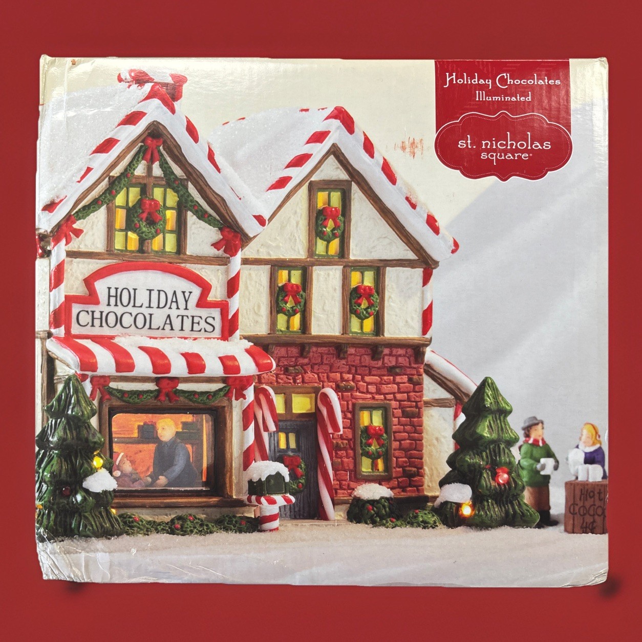2013 St. Nicholas Square Village Collection “Holiday Chocolates” Works Mint/Box