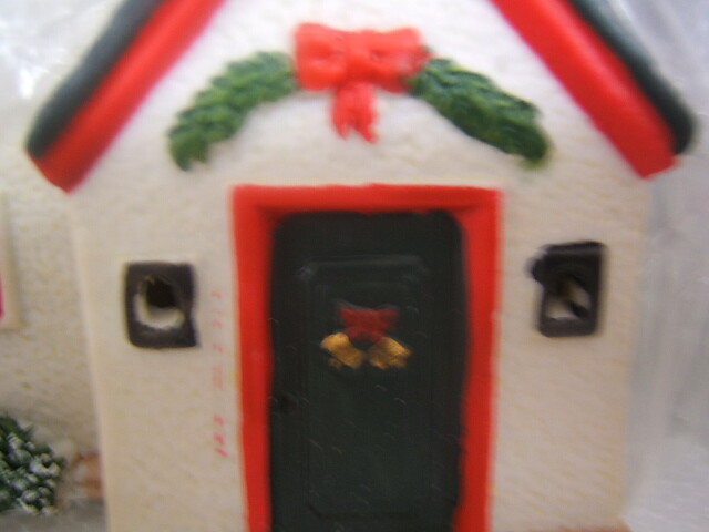 Lemax Plymouth Corners Porcelain Lighted House Black & White Orig Box VGC