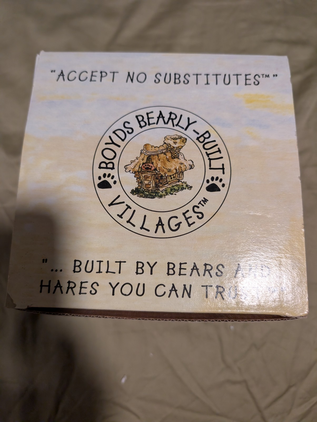 Boyds Bearly-Built Villages Boyds Town The Tea Cozy House Resin Painted Boxed