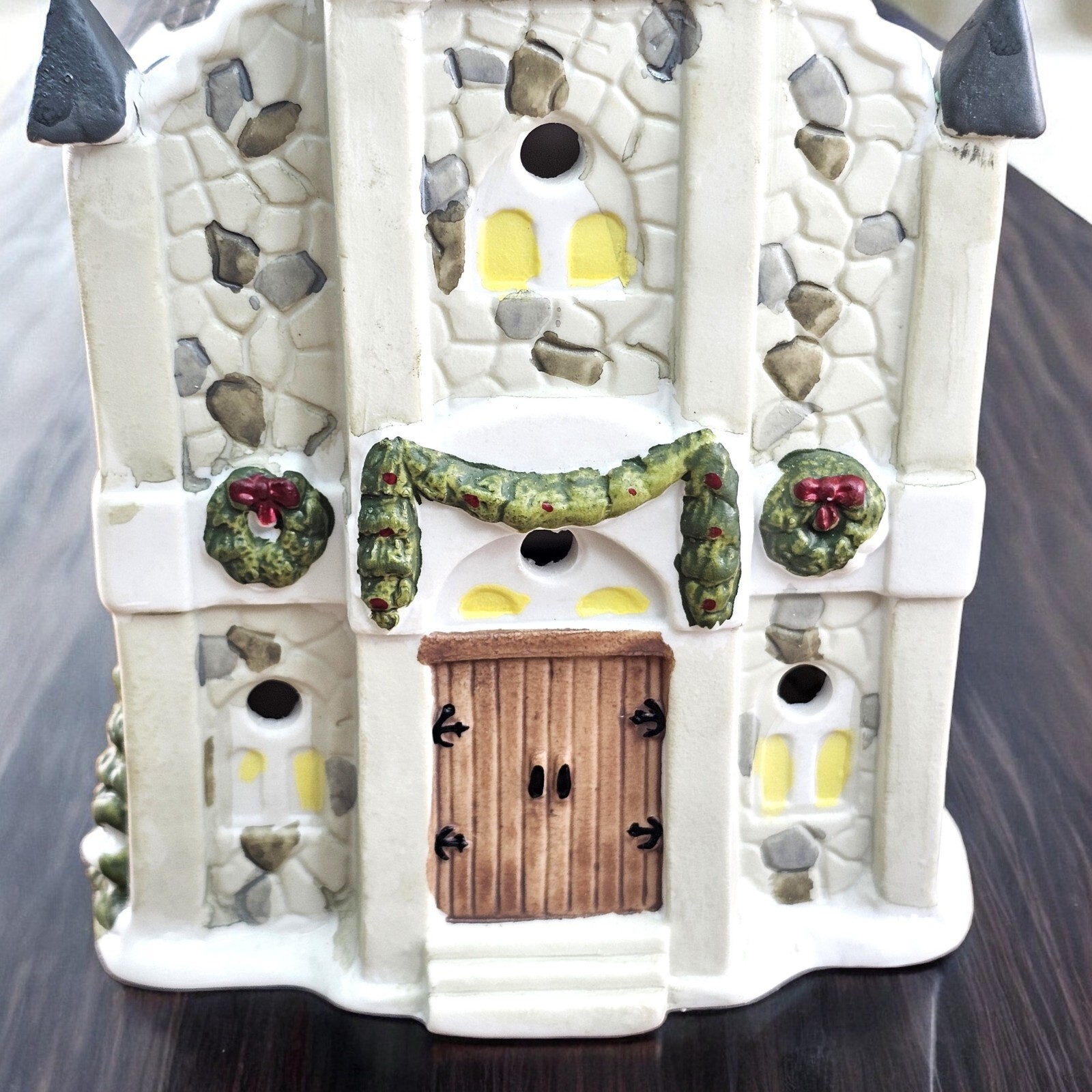 Vintage Pacific Rim Porcelain Christmas Queens Road Church Village House Taiwan