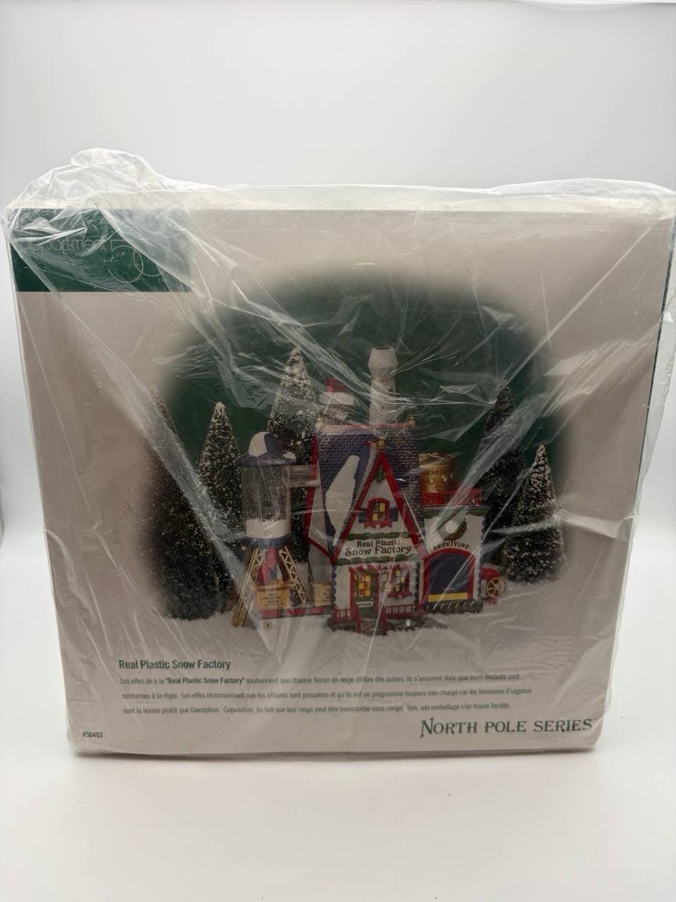 Dept 56 North Pole Real Plastic Snow Factory 56403 Christmas Village~BRAND NEW!!