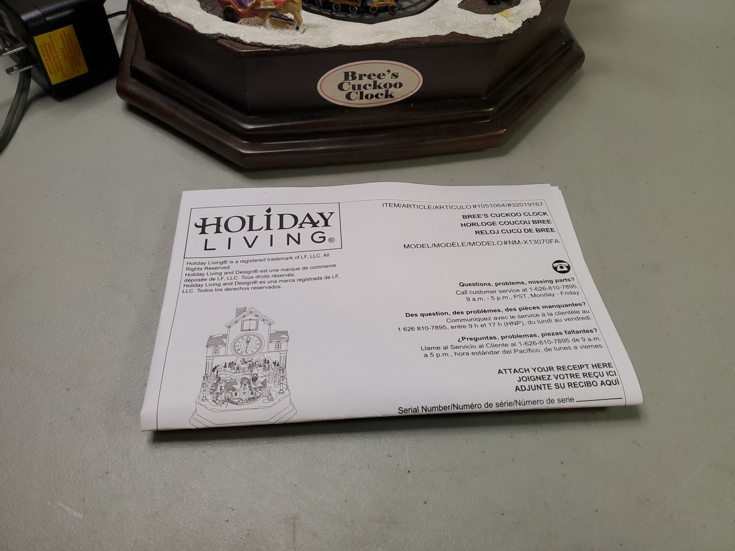 *READ*VIDEO* Christmas Decor Bree’s Cuckoo Clock with Christmas Village Scene