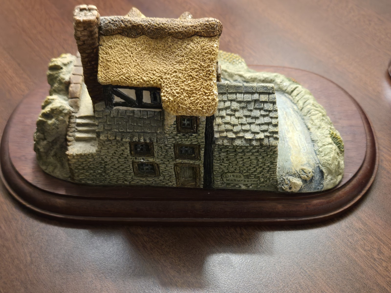 Memory Lane Cottages Trout Leap by Peter Tomlins Ceramic Figurine 1985