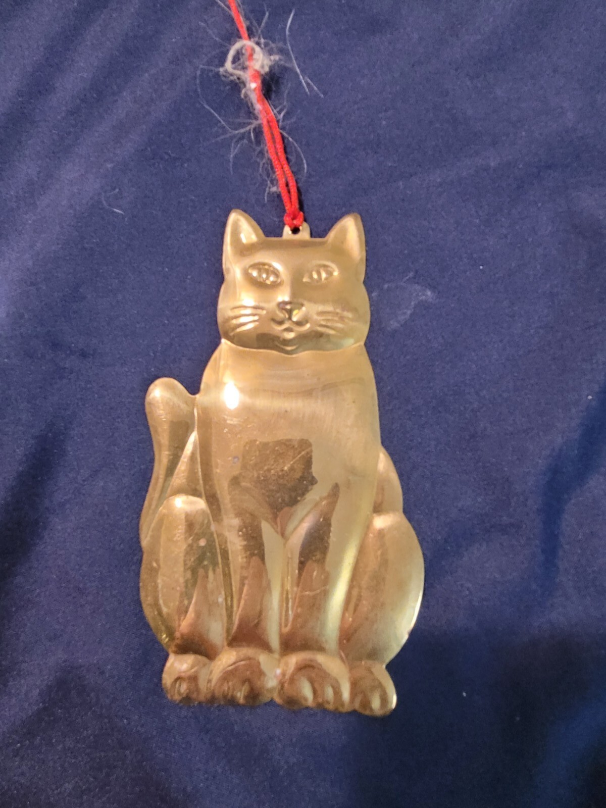 Department 56 Brass cat 4.5 In
