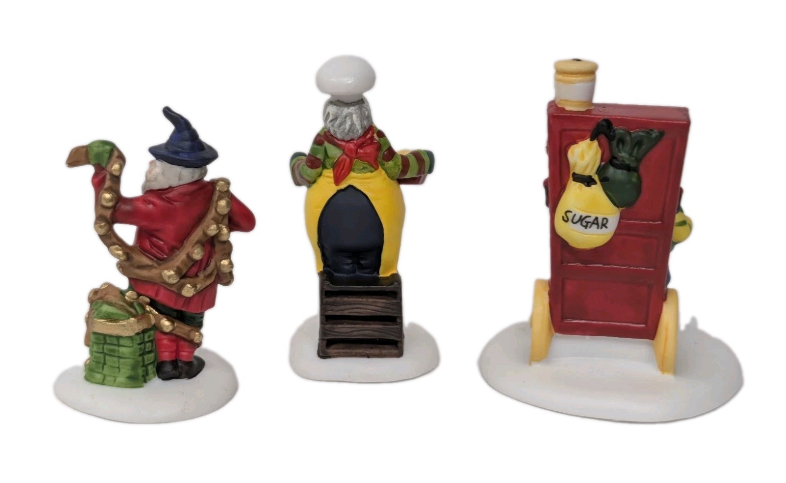 Department 56 Heritage Village Collection Baker Elves Set of 3 Christmas Village