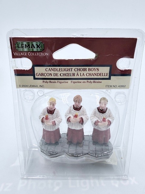 Lemax Christmas Village Town Candlelight Choir Boys 42862 Church Choir #2
