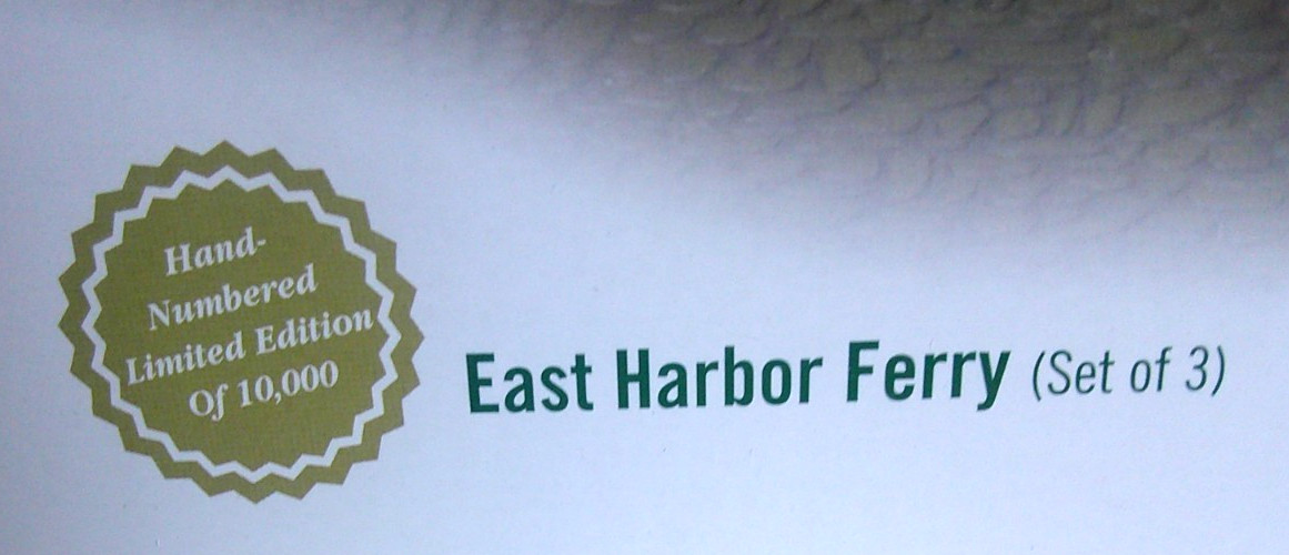 DEPT 56 “Christmas in the City” – EAST HARBOR FERRY – #56-59213 – LIMITED ED.