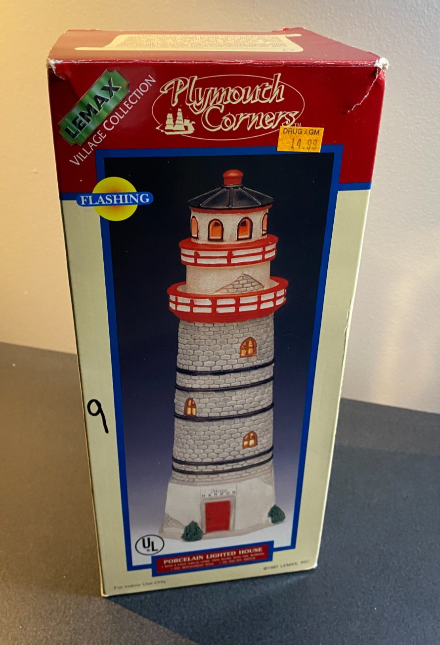 Lemax 1997 “MISTY HARBOR” Lighthouse Plymouth Corners (No Light/Cord)