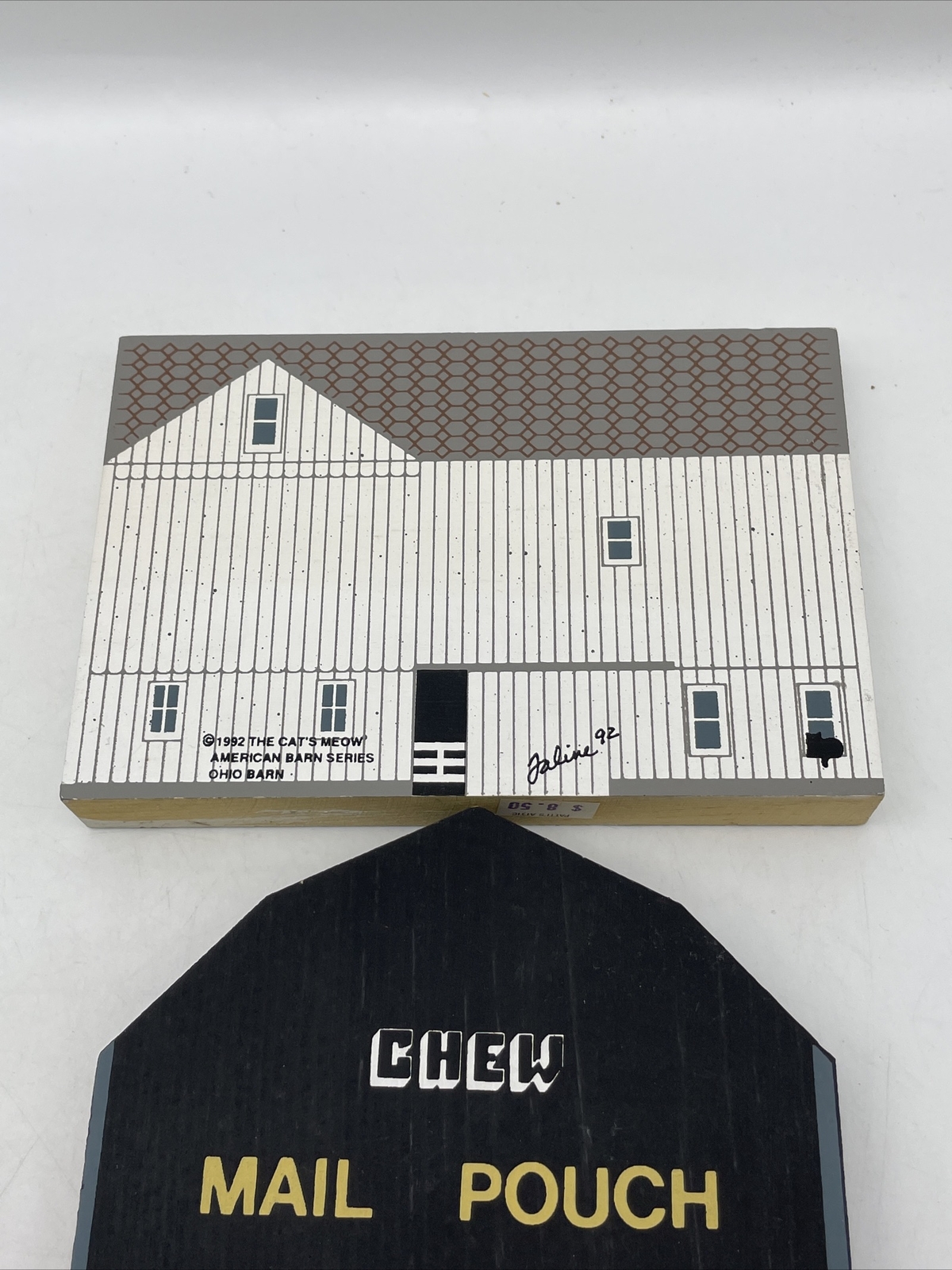 The Cats Meow Village Lot of 3 American Barn Series Vermont Barn Ohio Barn