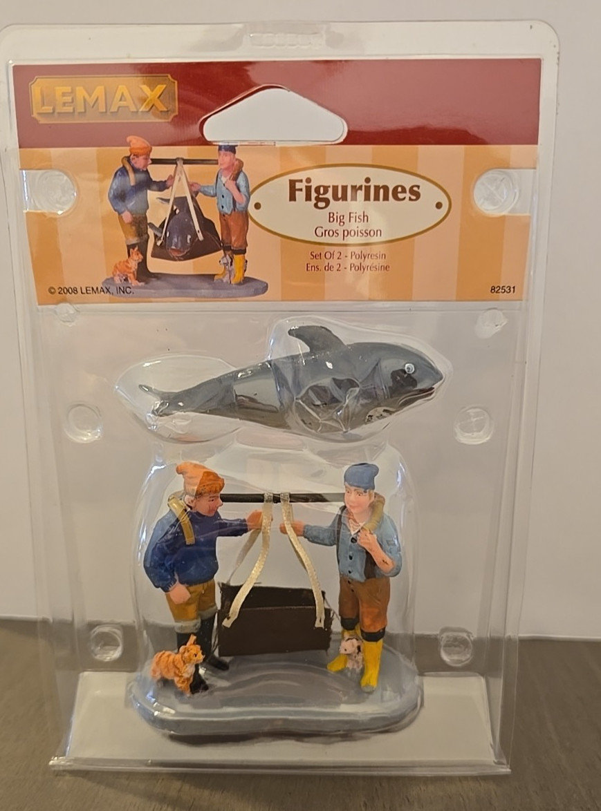 Lemax Coventry Cove “Big Fish” Figurine 82531 Retired 2008 Original Packaging
