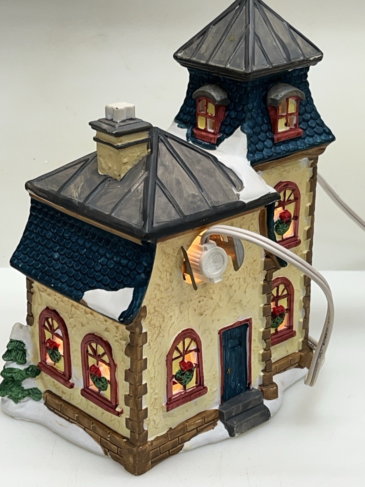 Christmas Delights Fabric Outlet Hand Painted Porcelain Lighted House