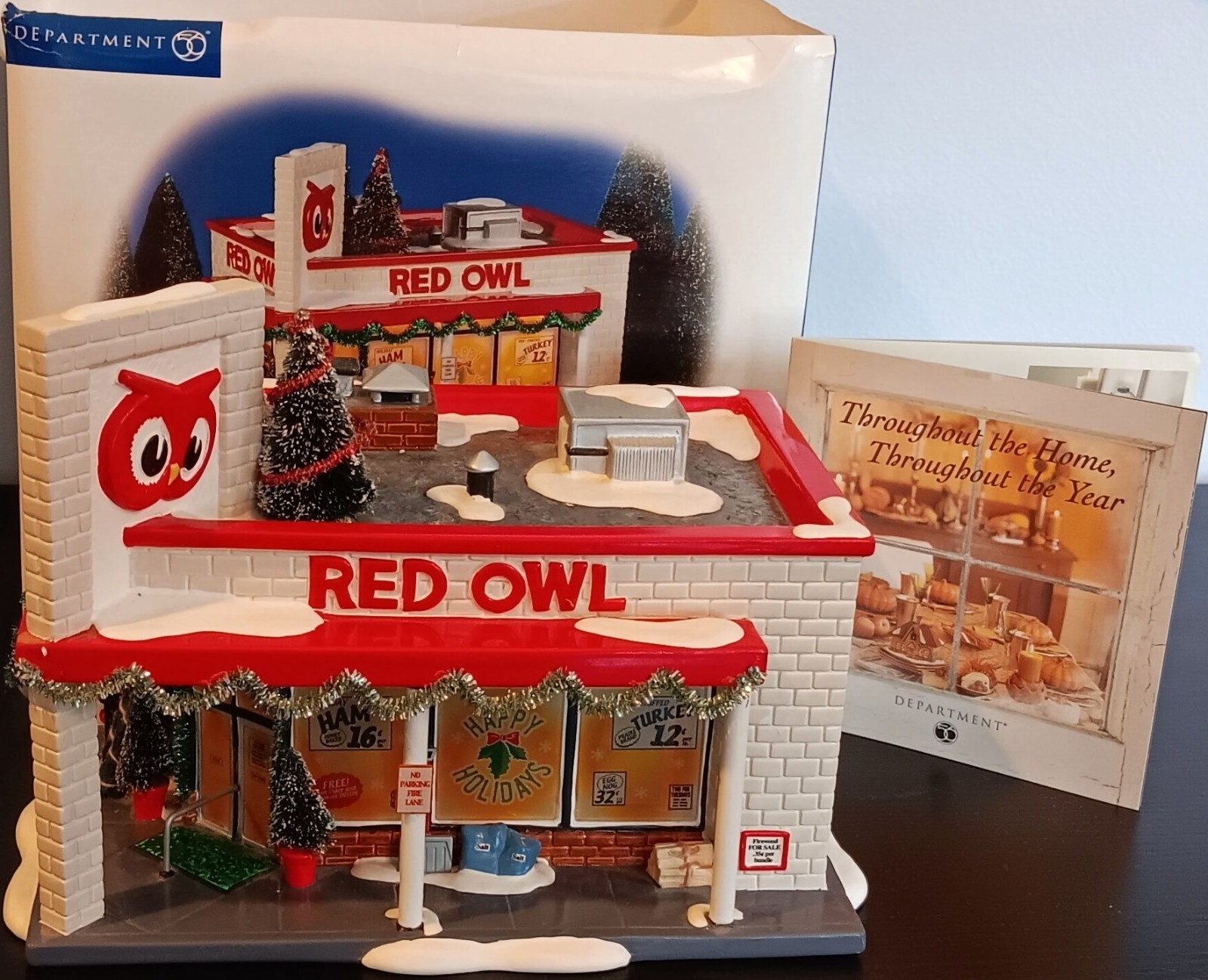 Red Owl grocery store 2002 Dept 56 limited edition snow village