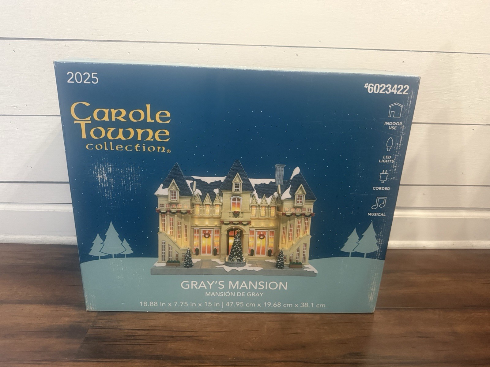 Carole Towne 2025 Gray’s Mansion Animated Lighted Musical Building #6023422 NEW