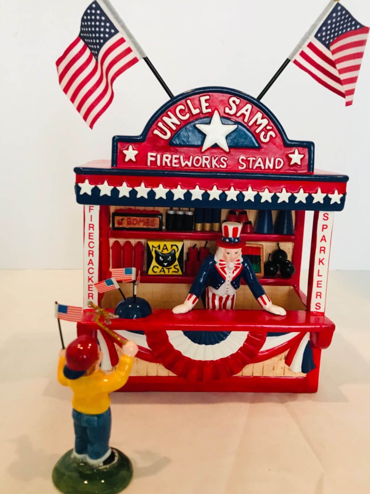 Department 56 Uncle Sam’s Fireworks Stand