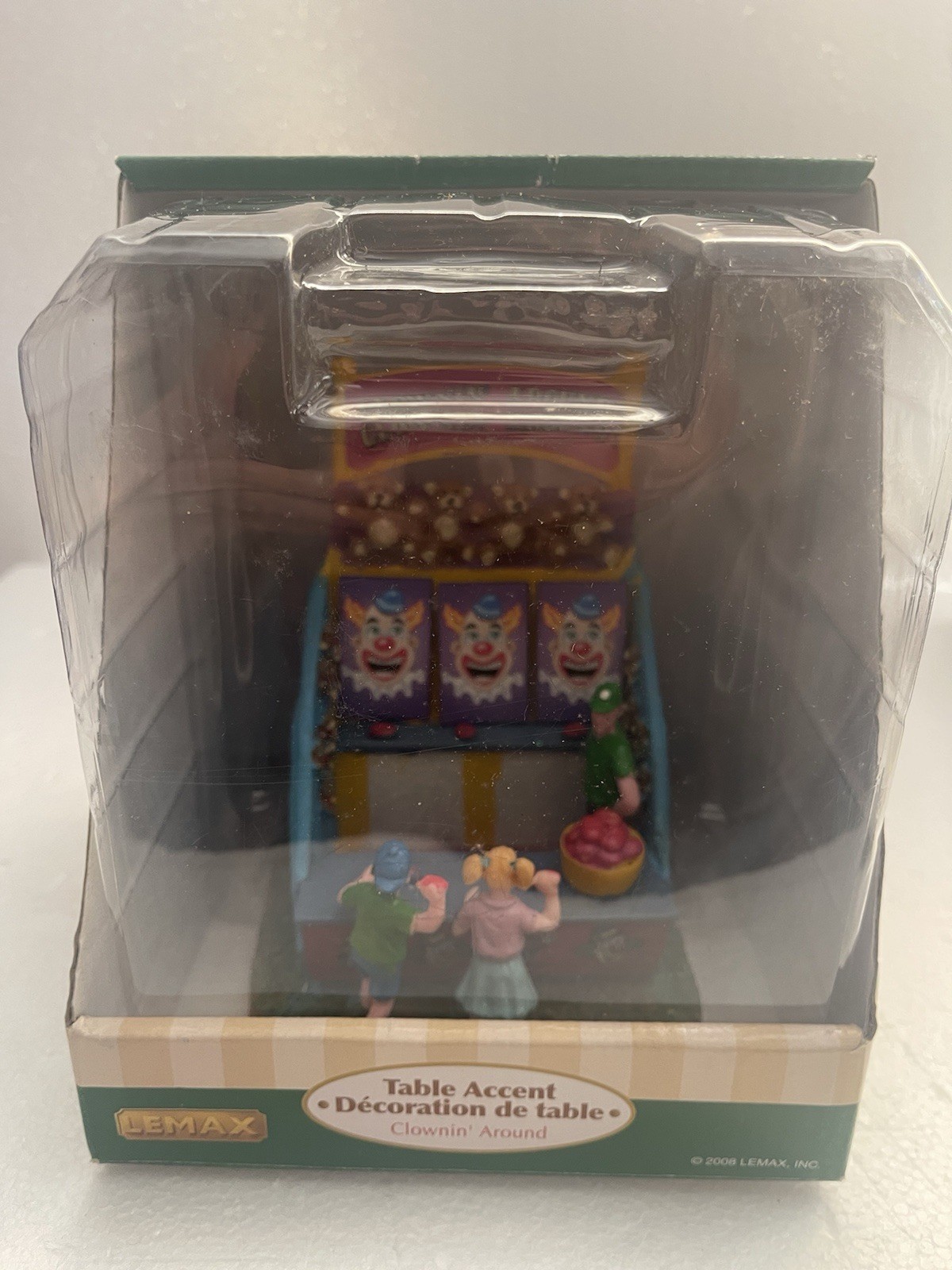 LEMAX VILLAGE COLLECTION TABLE ACCENTS “CLOWNIN AROUND” #83681 MINT IN BOX