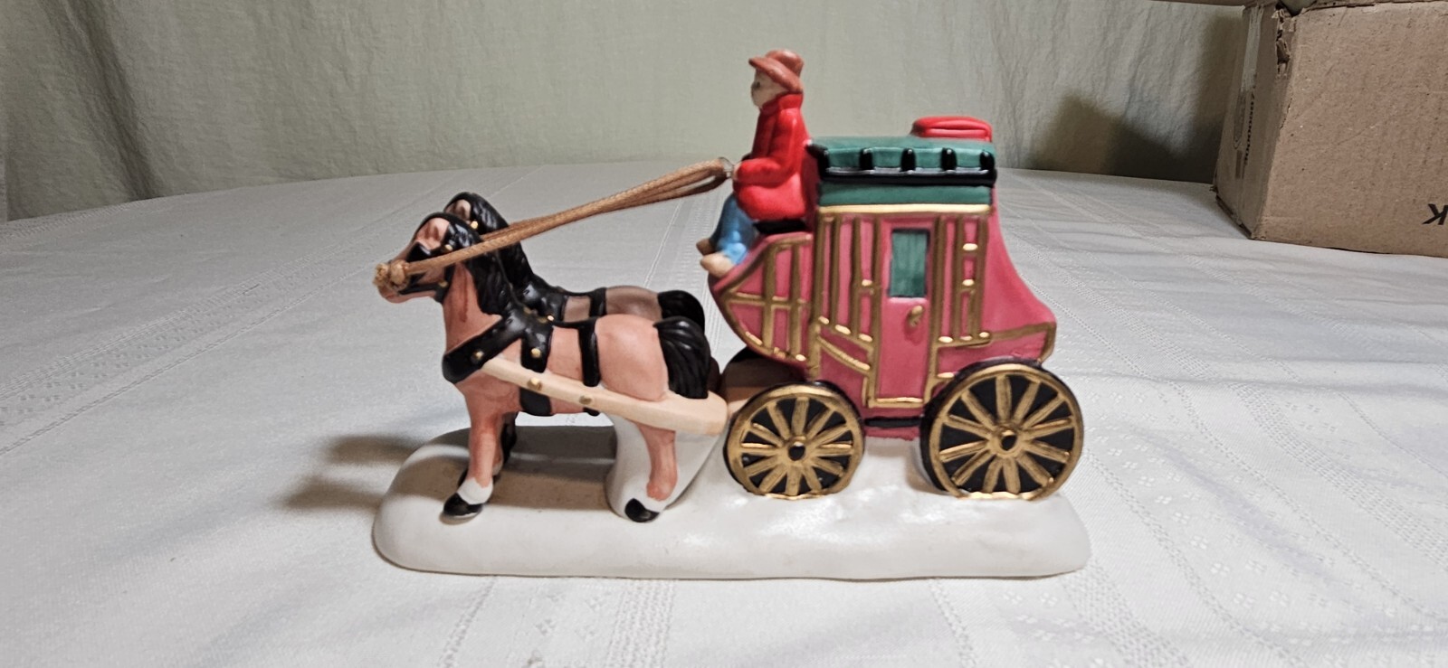 Christmad Valley Bringing in the Timbers Stage Coach
