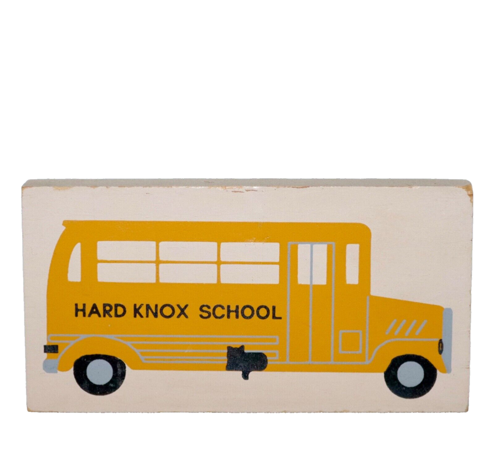 Hard Knox School Bus ~ Faline Cat’s Meow Shelf Sitter Accessory