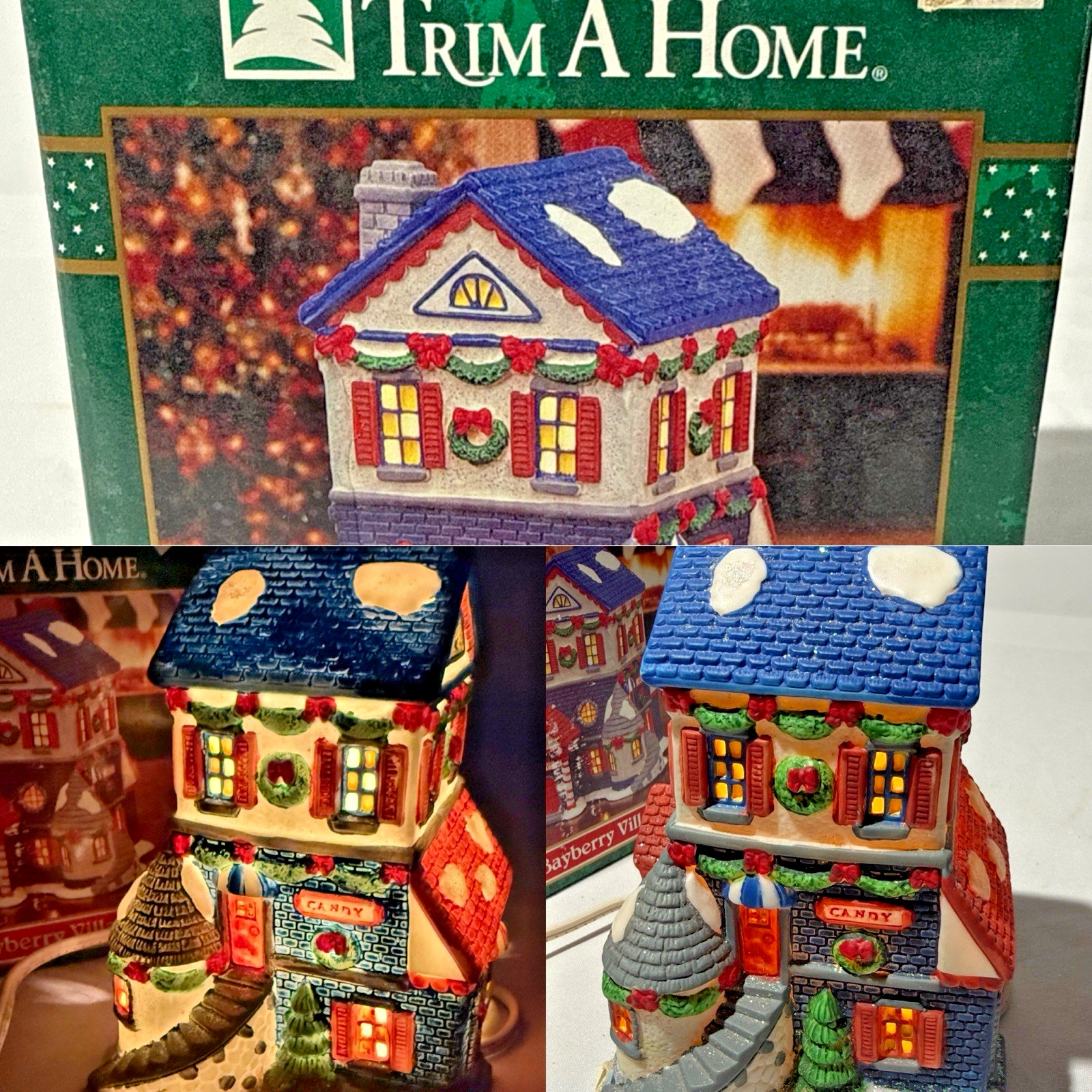 Christmas Trim A Home K Mart EXCL Bayberry Village CANDY STORE Lighted House