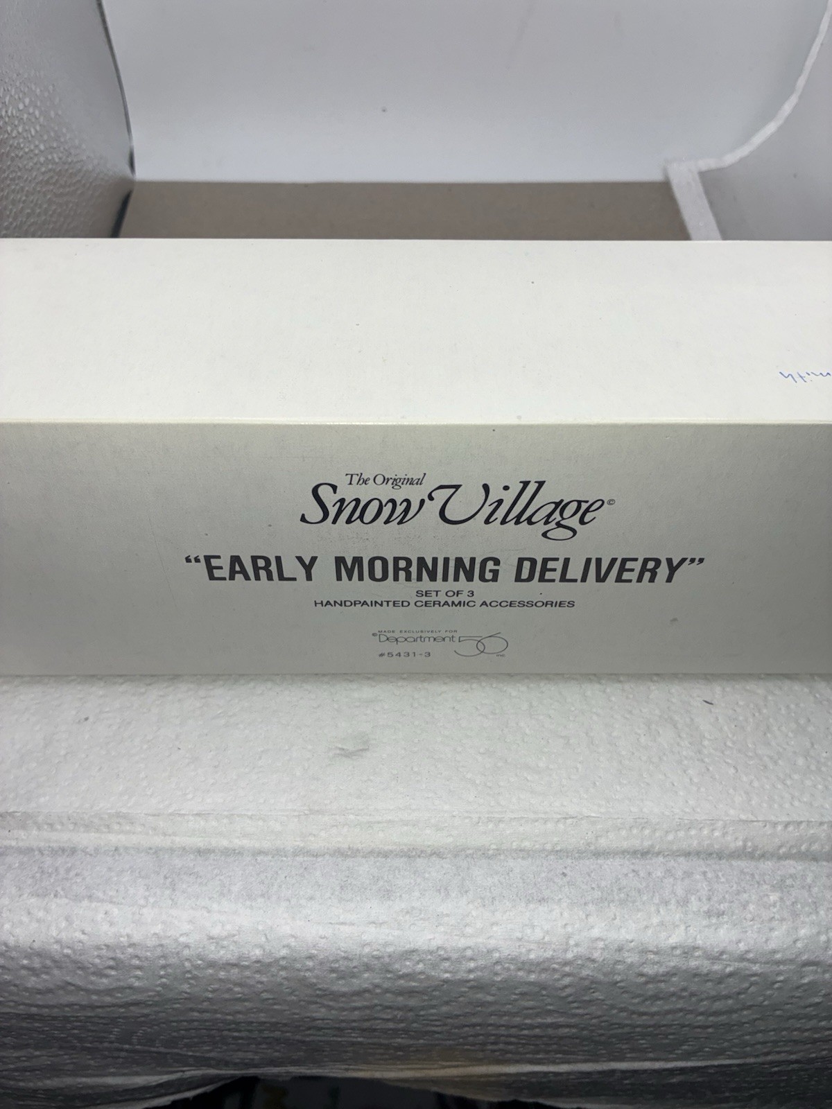 Dept 56 Snow Village Early Morning Delivery #5431-3 Set of 3 Retired Boxed EUC