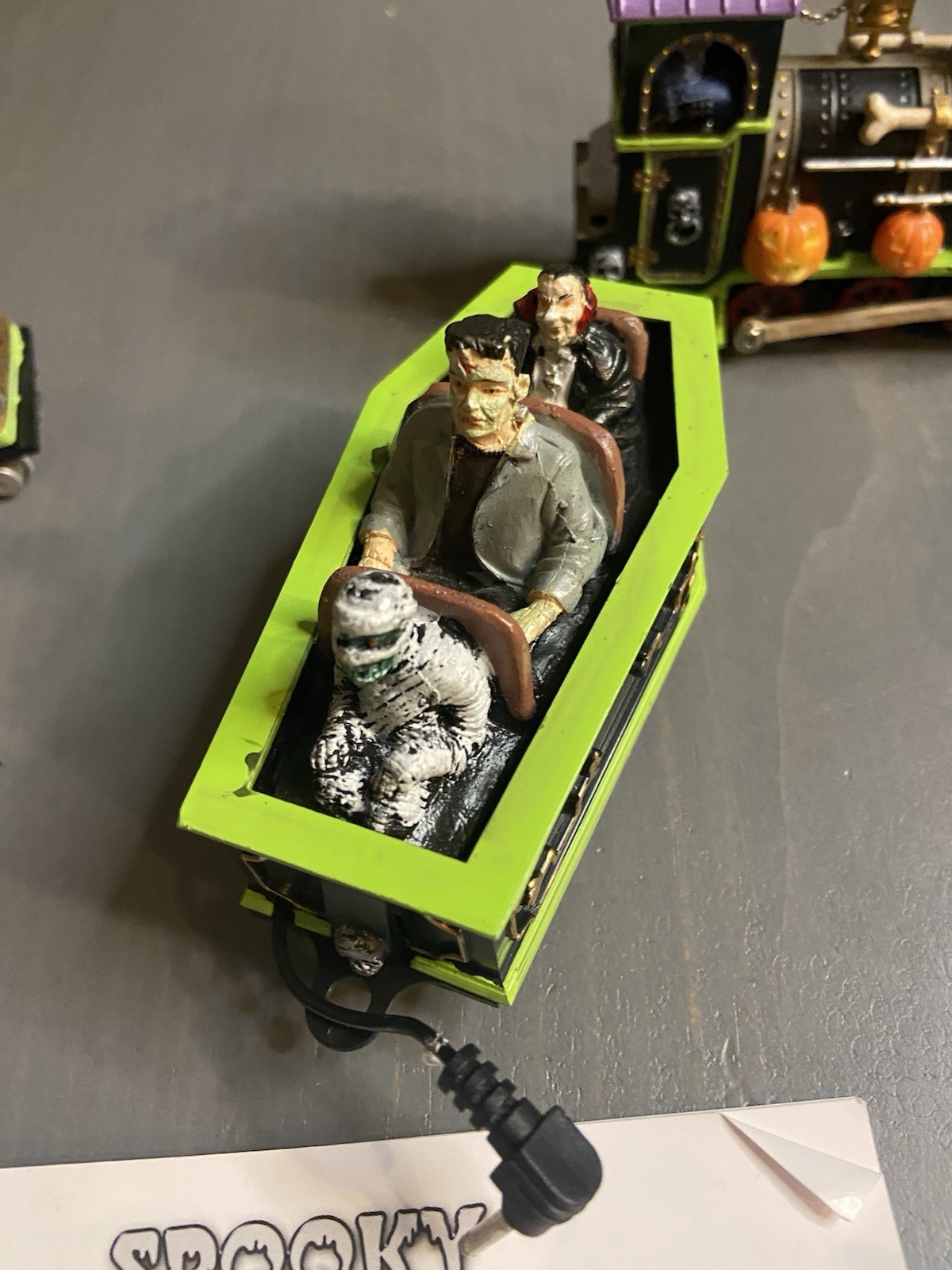 Lemax Spooky Town Halloween Train Express Set As Is Not Working