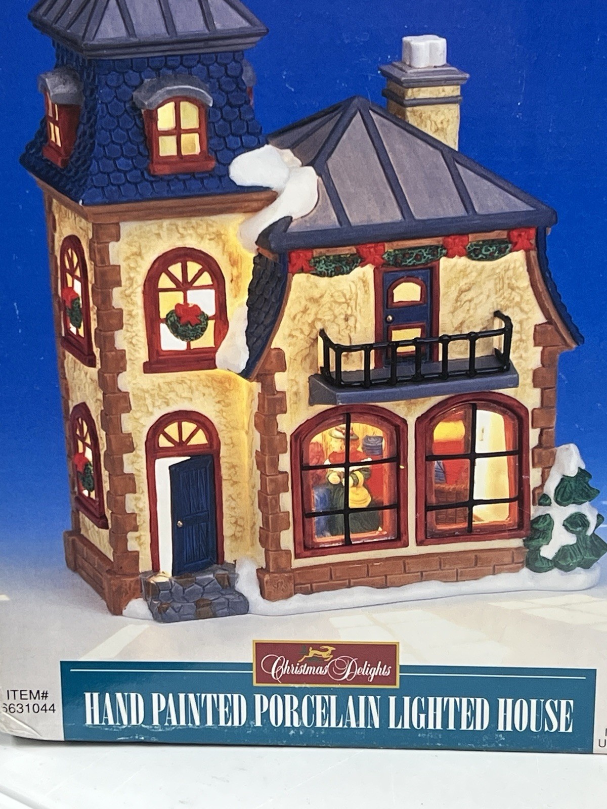 Christmas Delights Fabric Outlet Hand Painted Porcelain Lighted House
